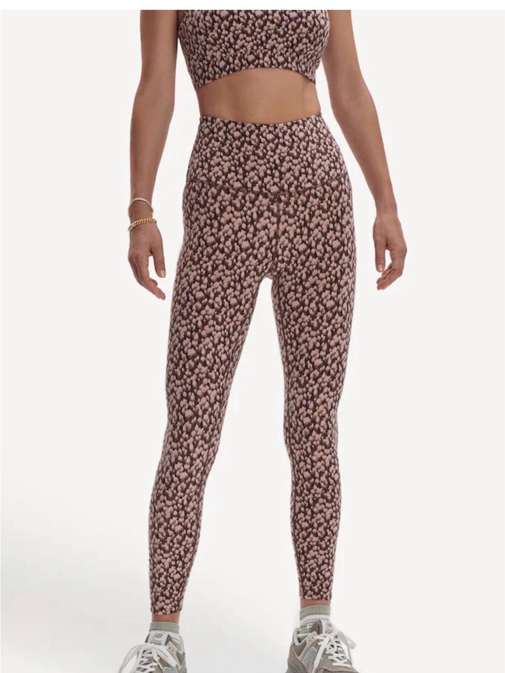 EUC Varley Pink Let's Move Super High Rise 25 Leggings Small